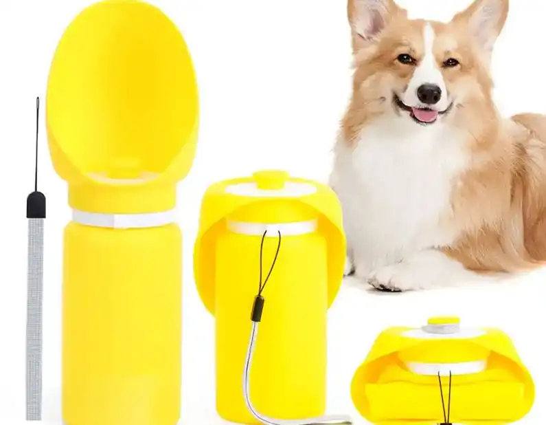 OEM Reusable Foldable Silicone Dog Water Bottle